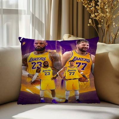 1 szt. Słynna Gwiazda Koszykówki L-Luka Doncic Spersonalizowana Poszewka na Poduszkę Pokój Dziecięcy Dekoracja Imprezowa Poszewka Prezent na Urodziny Dziecka Baby Shower