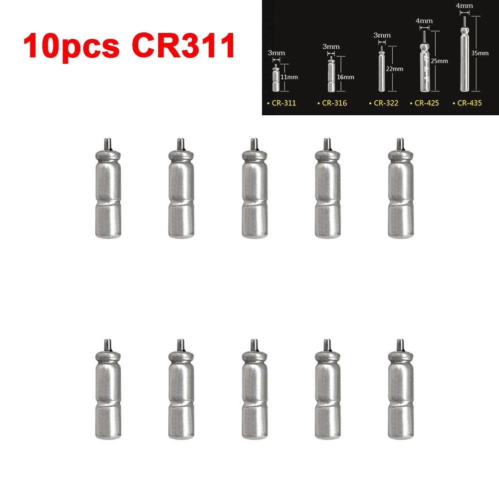 10-50pcs Electric Battery Luminous Fishing Float Lithium Pin Battery Tools Night Fishing Float Tackle CR311 CR322 CR425 CR435