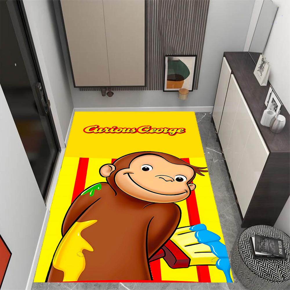 Blu And Eyi Adventure Themed Anti-Slip Rugs - Polyester Home Decor, Suitable for Bedrooms, Living Rooms, Doorways, Studios, and Decorations