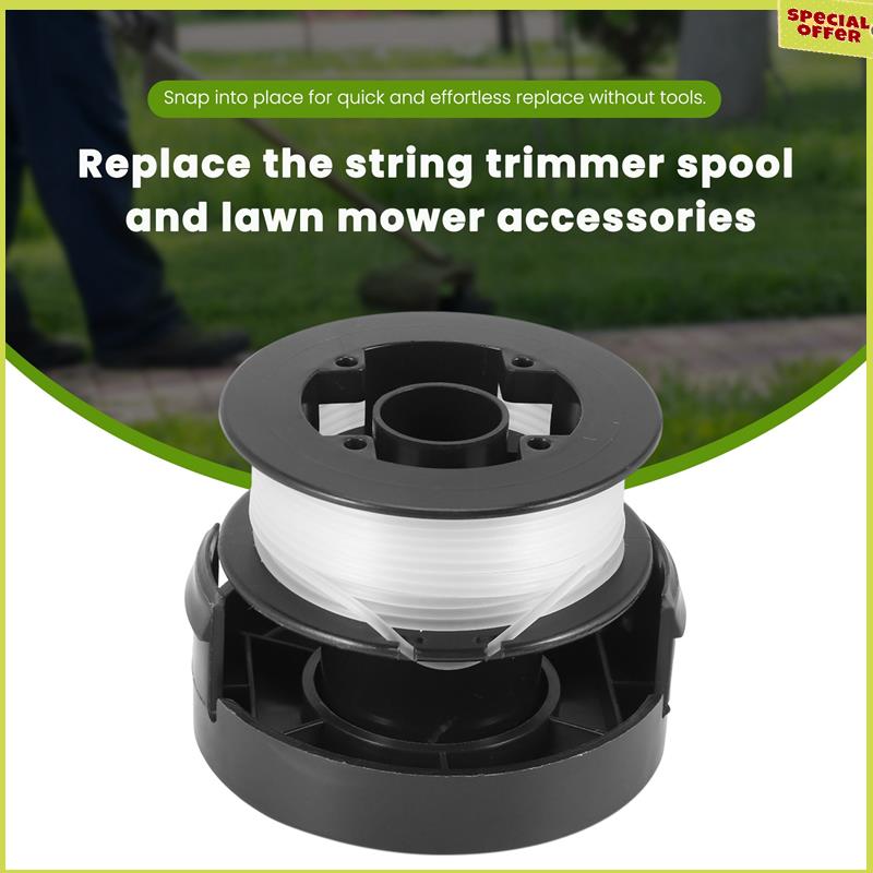 A34R RS-136 Replacement String Trimmer Spool Line For BLACK+DECKER ST4000 ST4500 (1 Spool, 1 Cap And 1 Spring)