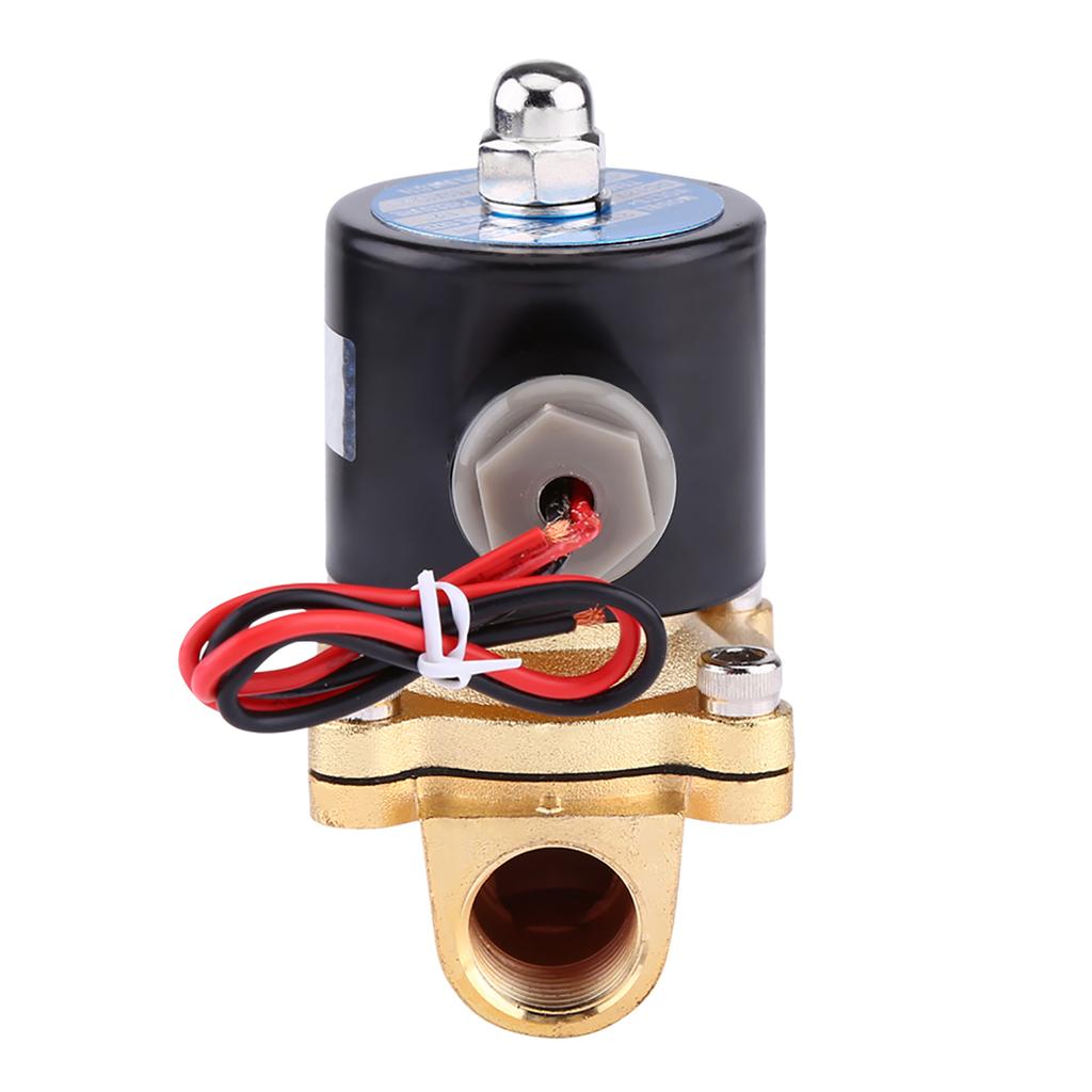 12V 1/2\\\" Normal Closed Electric Solenoid Valve for Water  Fuels Gas