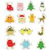 Steel Santa Claus Snowflake Elk Cookie Cutters Biscuit Mold Christmas Decoration Baking Tools