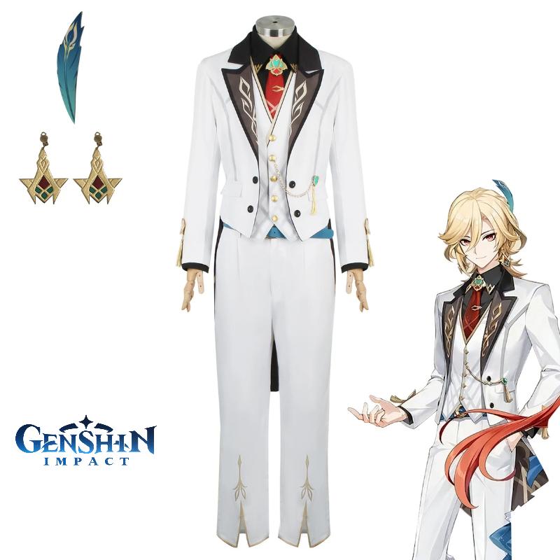 Kaveh Impact Genshin Linkage Cosplay Costume Halloween Party Outfit Fans Gifts