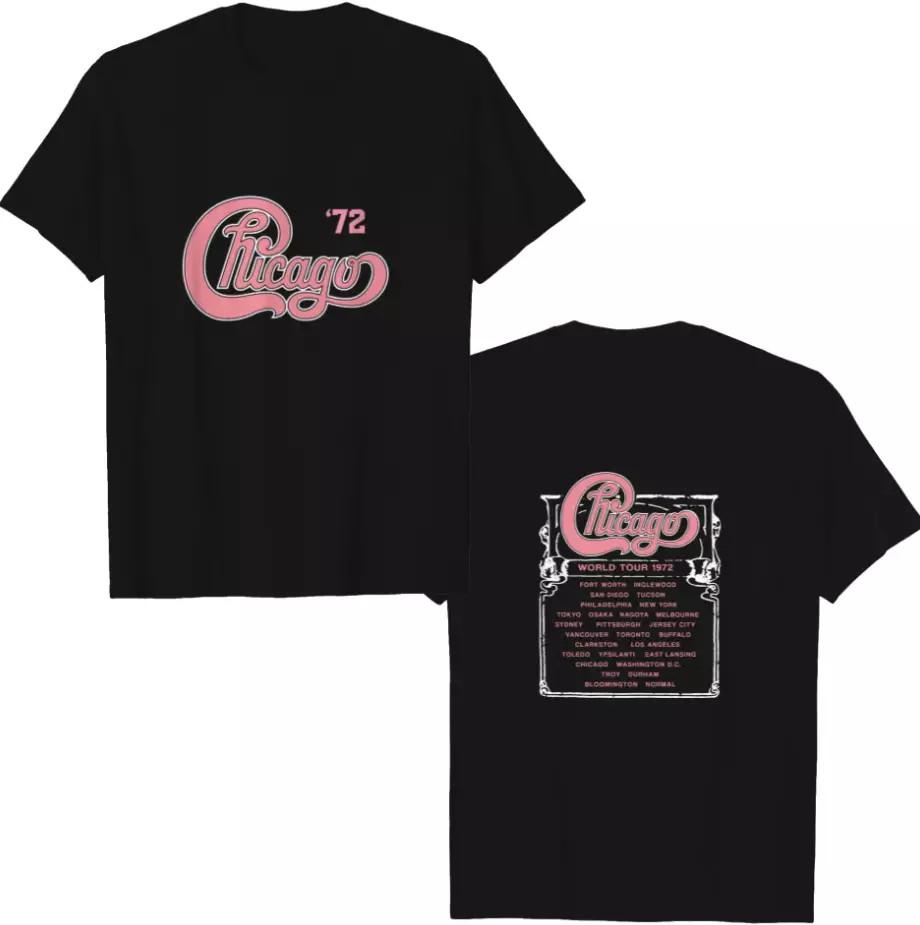 Chicago Band Chicago  72 Tour Double Sided T Shirt Full Size S-5XL Unisex T-Shirt XXL
