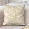 Gold Leaf Flower Cushion Cover Soft Plush Fabric DoubleSided Printed Cushion Covers for All Seasons Modern Home Decor