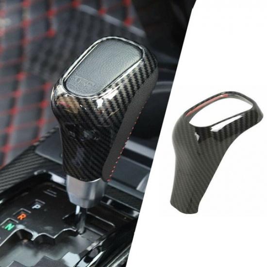 Carbon Fiber Gear Shifter Knob Decor Cover Trim Frame for 4runner TRD 2010-