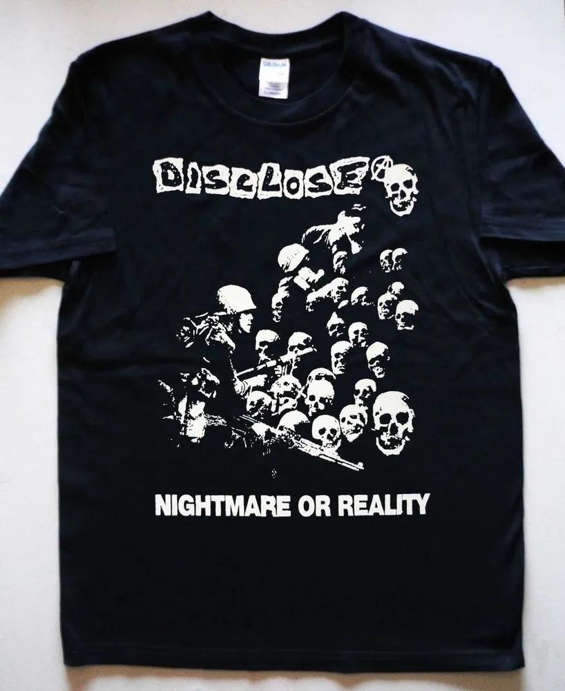 Unisex Short Sleeve Crew Neck Cotton T Shirt Disclose Nightmare Or Reality XXXXL