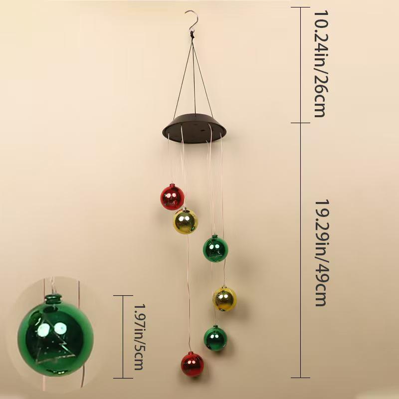 

Christmas Solar LED Fairy Lights: Electroplated Ball String for Outdoor Holiday Decor Multi-color