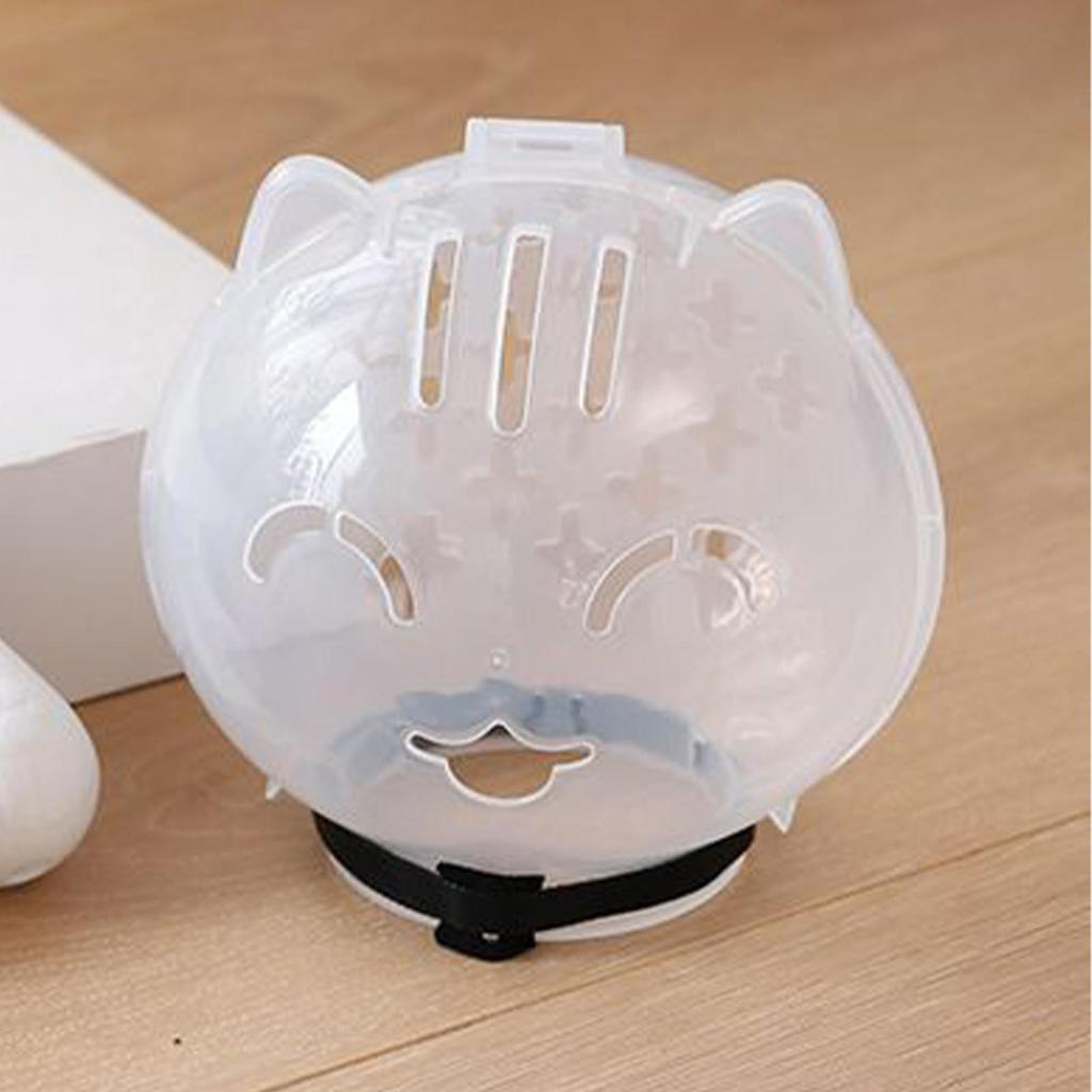 Transparent Cat Muzzle Adjustable Anti-Biting Mouth Cover  Pet Safety Guard for Grooming Vet Visits, Kitten Astronaut Helmet