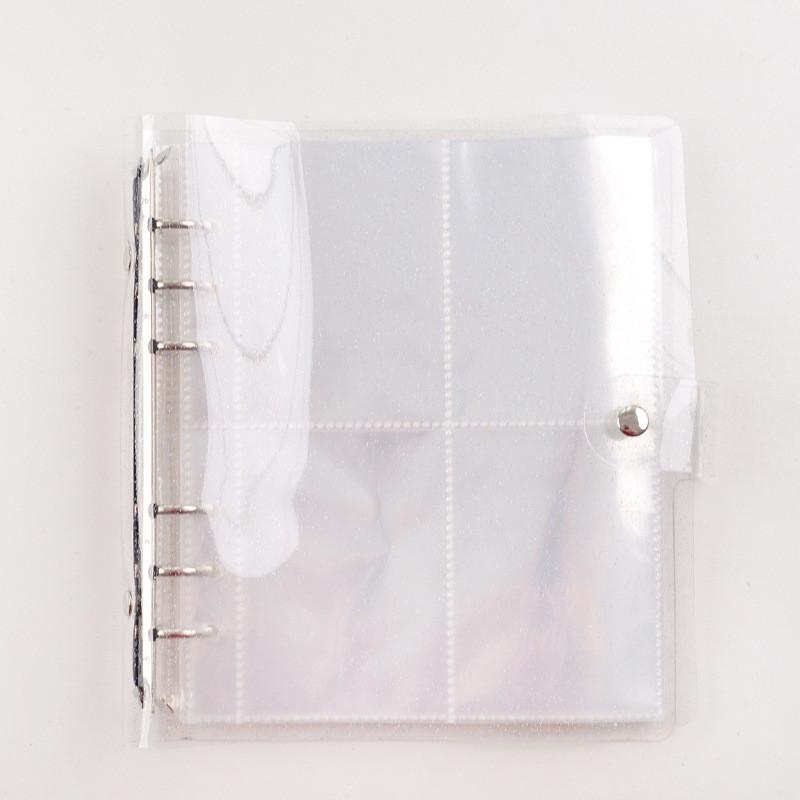 Transparent Sparkling Large Capacity 6hole Album With Pp Cover For Gift Giving And Collecting