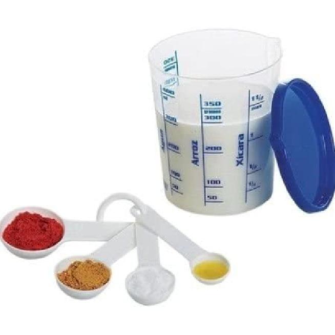 Measuring Cup,Clear Plastic Measuring Cups with Lid Kitchen Cooking Baking Accessaries Kitchen Utensils(500ML) 500ML