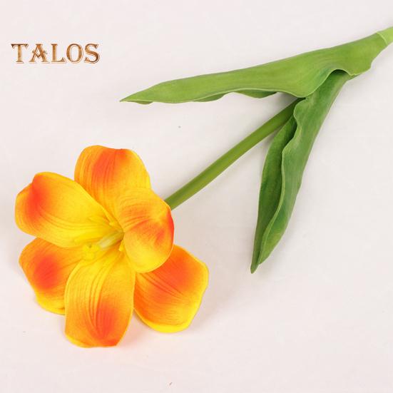 Simulated Tulips Bouquet Realistic Fake Flowers Home Decor Artificial Tulip Arrangement with Bendable Stems