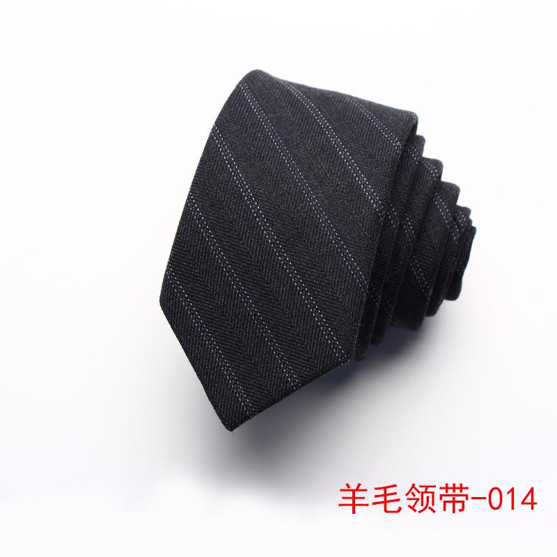 Wool Tie Men'S Striped Plaid Casual Tie Best Man Suit Shirt Accessories Tie