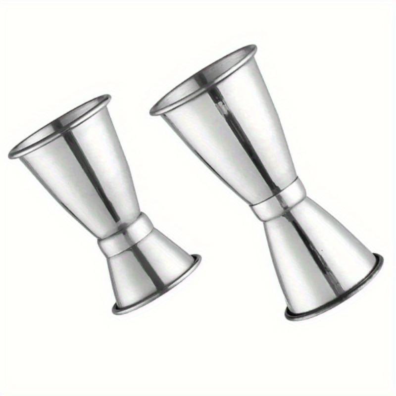 

2Pcs 304 Stainless Steel Cocktail Shaker Measure Cup Dual Shot Drink Spirit Measure Jigger Kitchen Gadgets