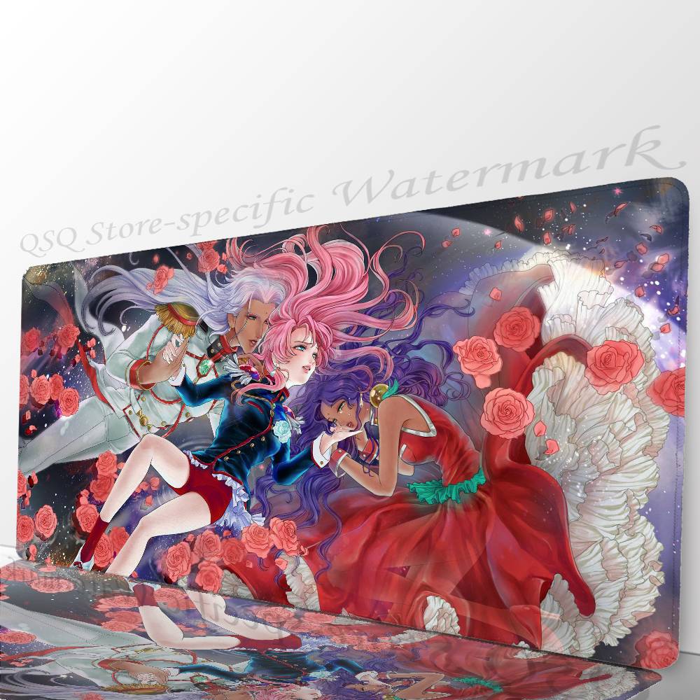 Revolutionary Girl U-Utena Anim Mousepad Mouse Mat Desk Mat With Pad Gaming Accessories Prime Gaming XXL Keyboard Pad Padding