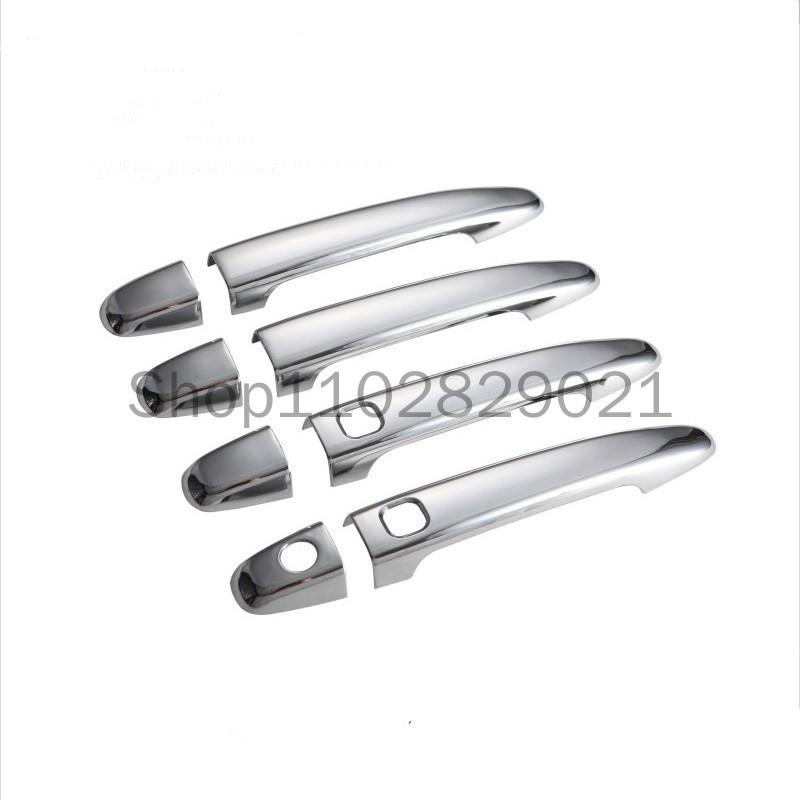 Chrome Carbon Fiber Car Door Handle Cover Sticker Styling Auto Exterior Accessories For Subaru Outback 2010-2014 2013 2012 2011