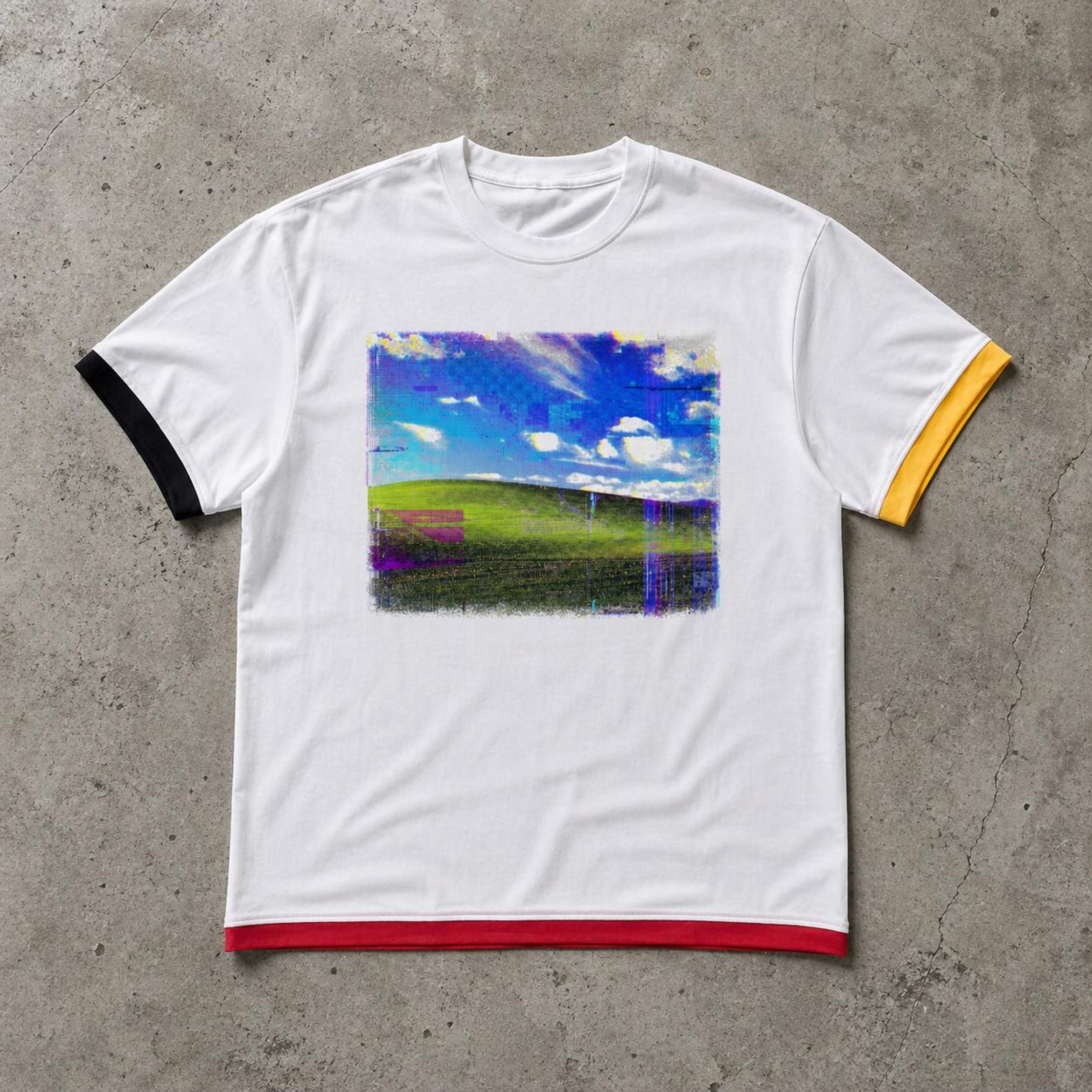 Windows XP Glitchcore Graphic Tee | Frutiger Aero Liminal Space Unisex T-Shirt M
