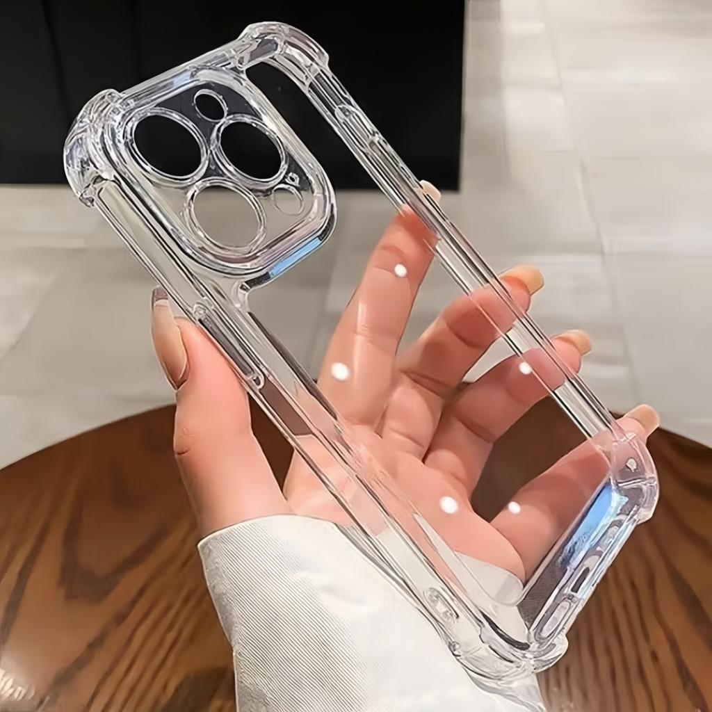 Transparent TPU Shockproof Protection Phone Case for iphone 16 Pro Max / 16 Pro / 16+ / 16 / 16e-Clear