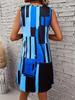 Spring&Summer Women's Geometric Pattern Sleeveless Dress For Summer Vacation Women Bohemia Dresses