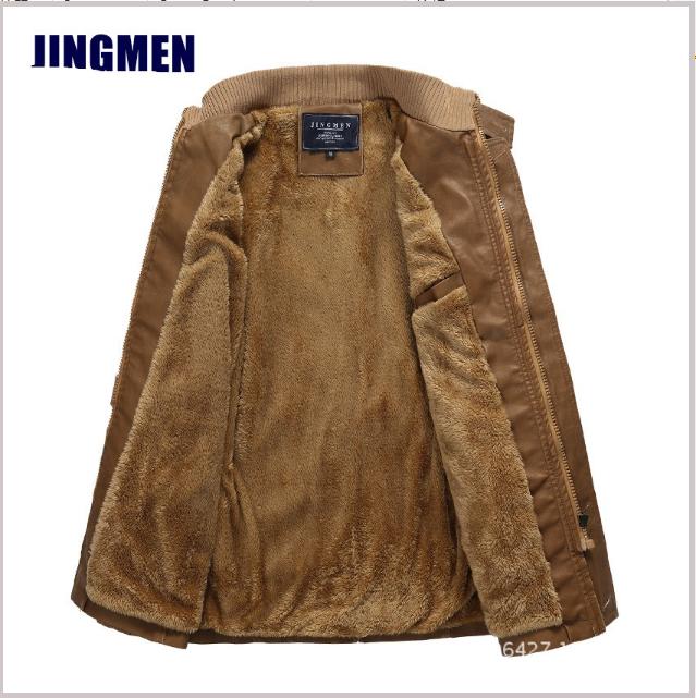 Nueva ropa de cuero para hombres Chaqueta de cuero lavable de longitud media para hombres