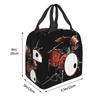 Drum Kit Insulated Lunch Bag for Women Office Cooler Thermal Food Box Tote Portable Lunch Boxes Container