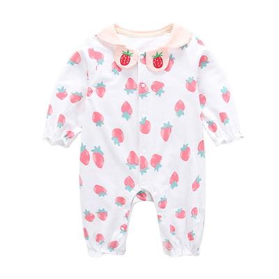 Space Suit Size Full of Baby Strawberries 90, Korea Best Childrens Clothes