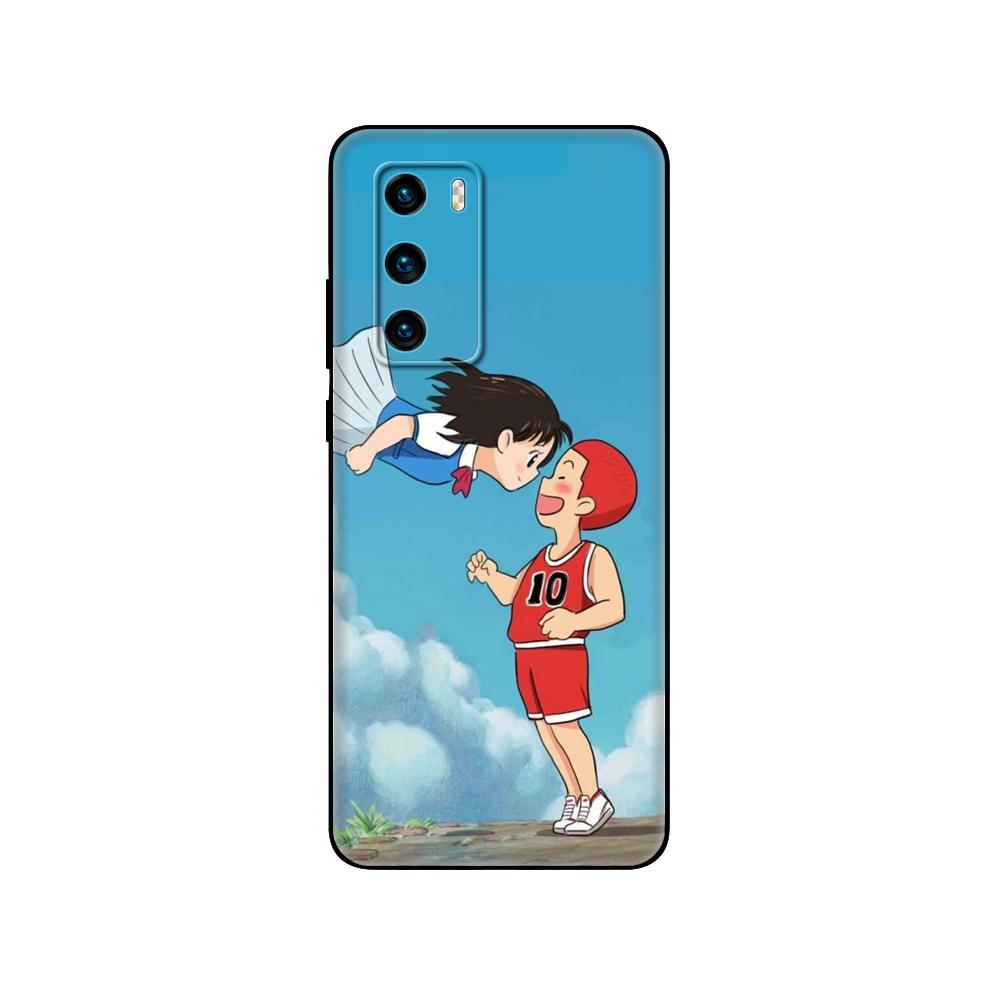 Black Tpu Case For Huawei P30 Lite P30 Pro P40 Case For Huawei P40 LITE E P Smart 2020 Case Cover Slam Dunk