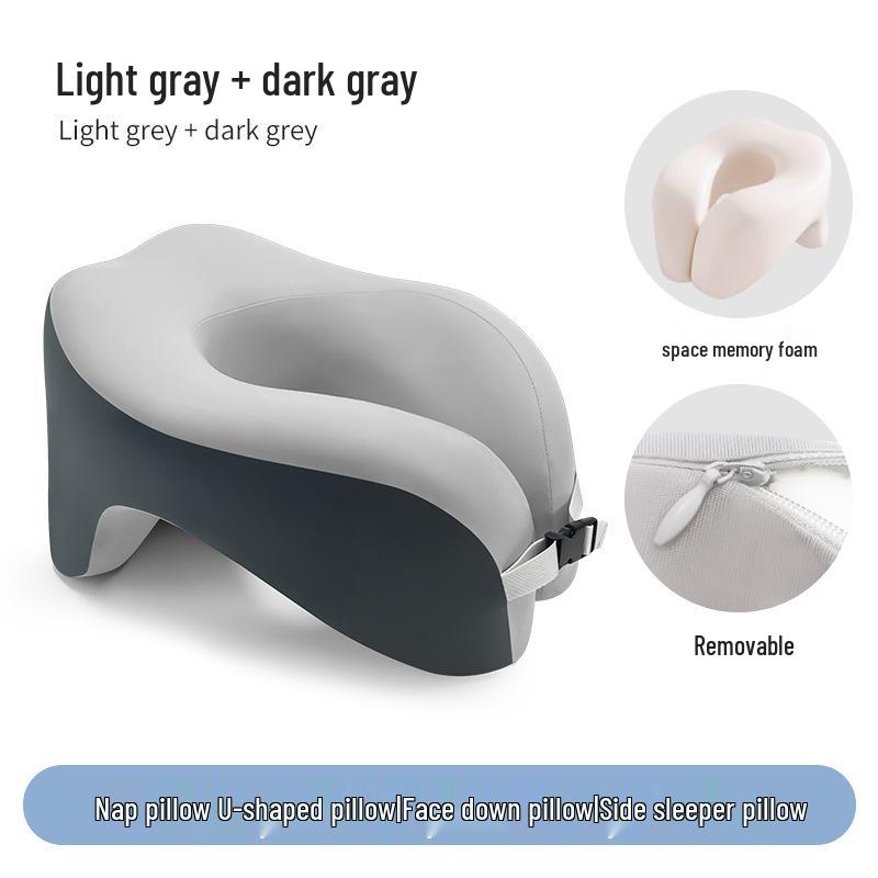 Almofada de Viagem em Espuma de Memória em Forma de U para Suporte de Pescoço