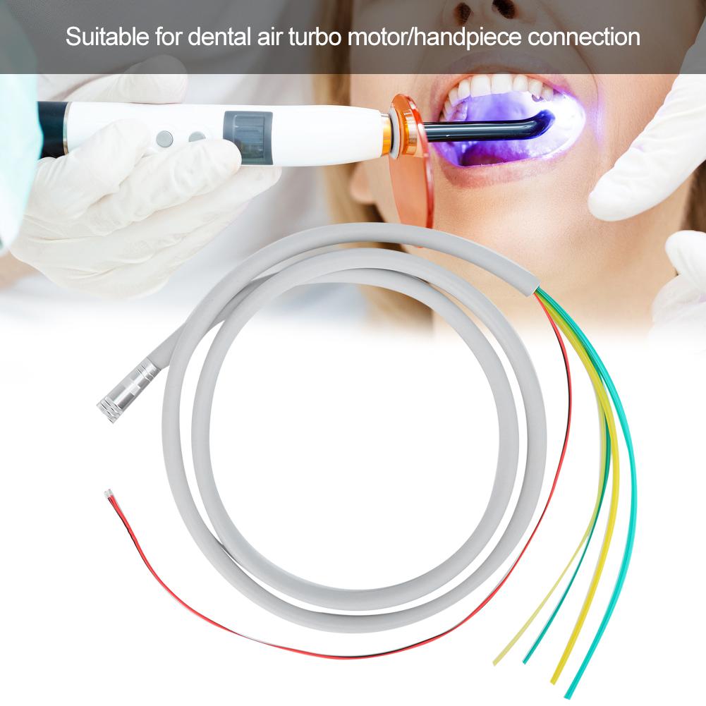 Dental 6 Hole Tube Hose for High Speed Fiber Optic LED Handpiece Dental Accessory