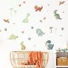 Lovely Cartoon Dinosaur Wall Stickers Removable Self-Adhesive Mural for Children Bedroom Background Decor