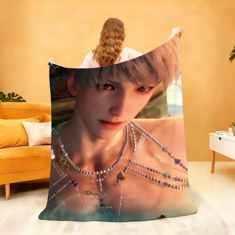 Linger Lust Love and deepspace Blanket Soft Throw Blanket for Home Bedroom Bed Sofa Picnic Travel Office Rest Cover Blanket Gift