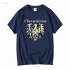 T-shirt Alta Slesia vintage Lavata Casual Versatile Top Per l'Uso Quotidiano Morbido Unisex Elasticizzato Comodo streetwear