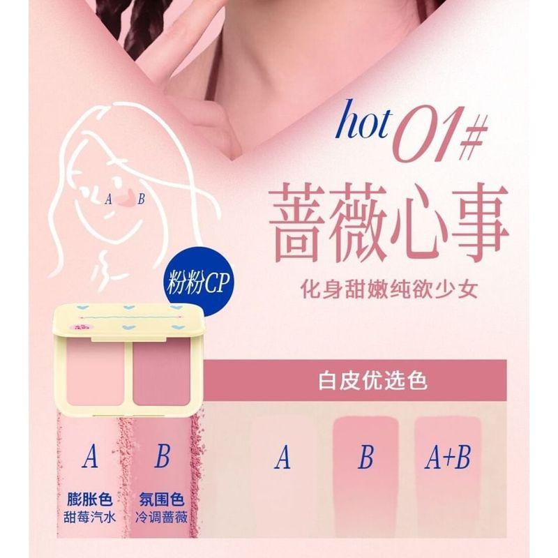 Nukka - Zweifarbige Rouge-Palette - 6 Farben