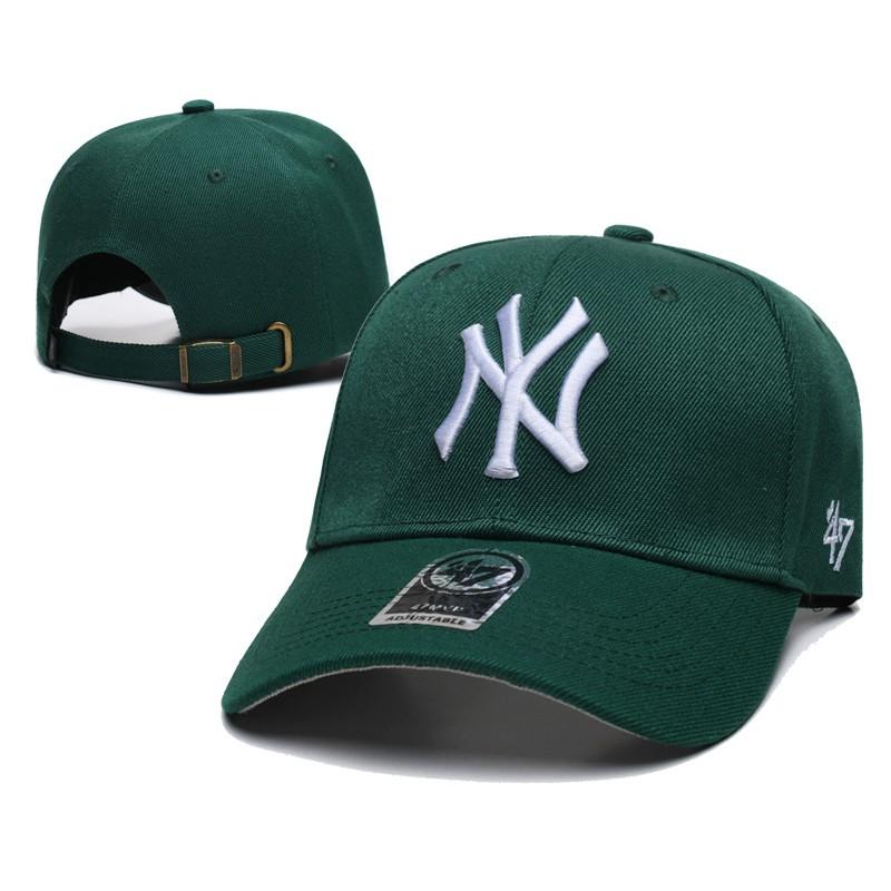 NY Baseball Cap Adjustable Embroidered Fashion Students Men Women Sun Hat Flat Brim