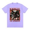 Sei respektvoll zu Papa Lustiges Wolf Meme Grafik T-Shirt Unisex Kleidung Mode Lockere T-Shirts Baumwolle Lässig Kurzarm T-Shirts