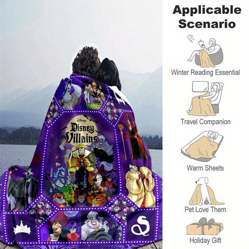 Witch Blanket  Ultra-Soft, Warm, Cozy Throw for Living Room, Sofa, Four Seasons Travel Accessory  Cute Cartoon Character Home Decoration