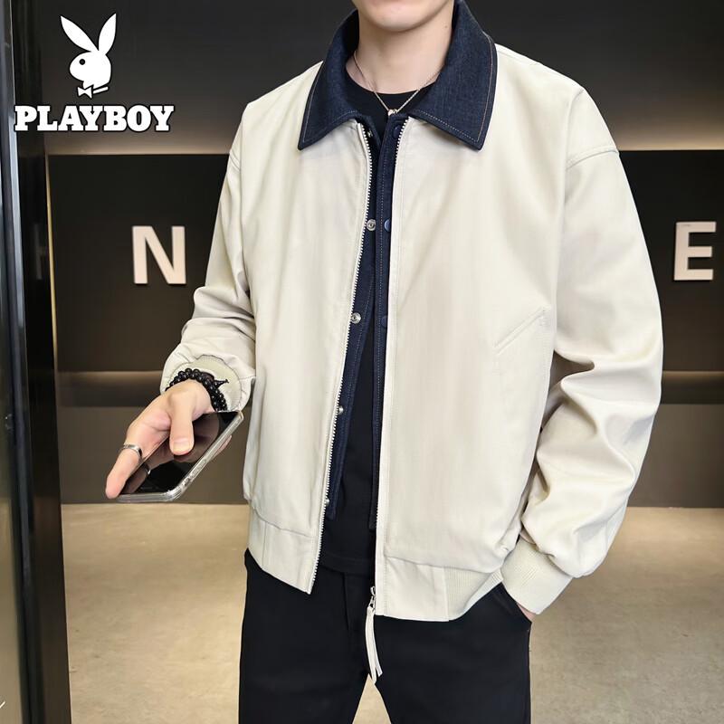 PLAYBOY Men s Faux Two-Piece Lapel Jacket L