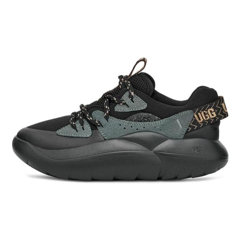 UGG Leather Simple Lightweight Low-Top Casual Shoes Women Casual Shoes Black 1152734-BLCKR