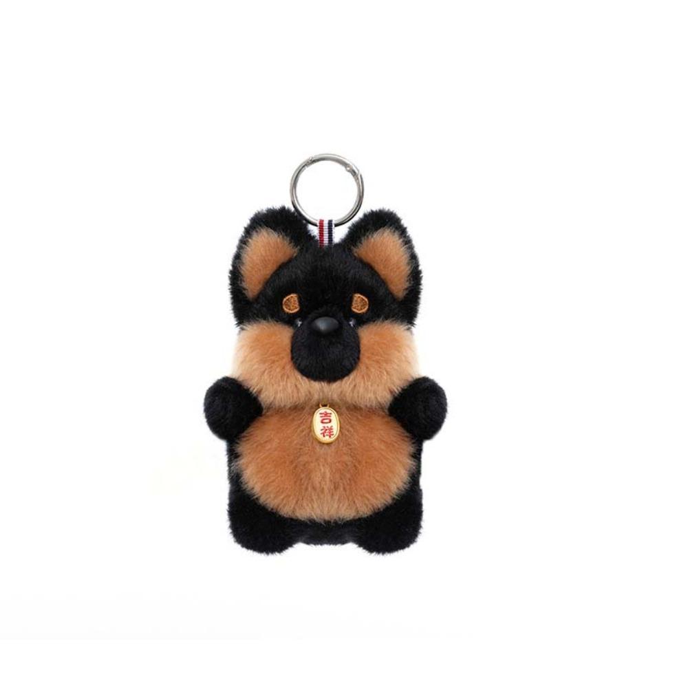 Polyester Cat Dog Pendant Bee Monkey Key Chain Creative Plush Animal Key Ring  Students