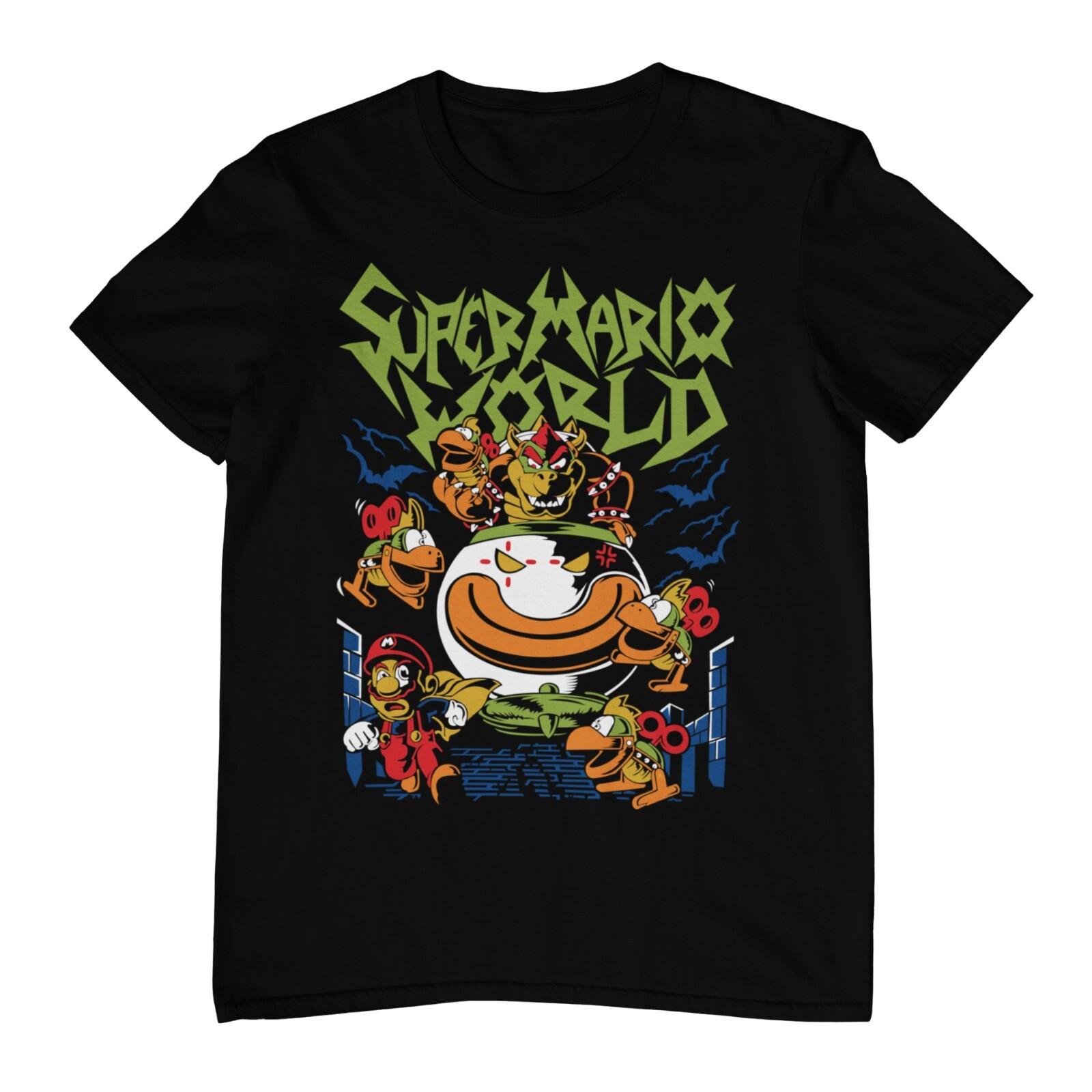 Super Mario World. T-shirt Unisex Cotton Adult Funny Video Game New S