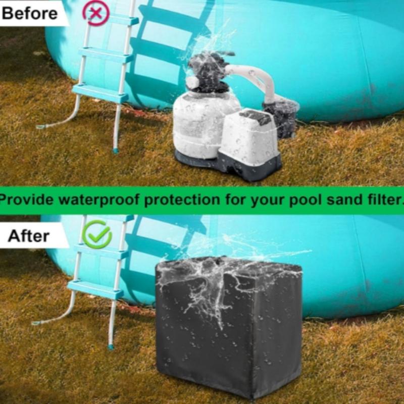 Pool Sand Filter Pump Cover Waterproof Cover Protective Cover Sand Pump Cover Oxford Fabric Texture for Outdoor Pools