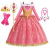 Costume Principessa Bambina Aurora Vestidos Vestito Cosplay Bambina Halloween Carnevale Compleanno Outfit Festa Abito da Ballo