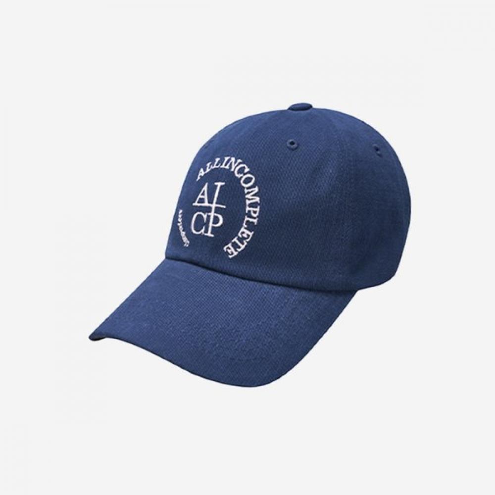 Allincomplete Round Logo Ballcap Pink Navy Single option