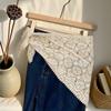 New Retro Lace Fart Curtain Women's Spring and Summer High-end Skirt Curtain Flower Large Triangle Towel Shawl Stacked Skirt