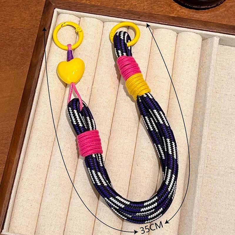 [HF]New 1Pc Cute Colorful Mobile Phone Portable Anti-loss Lovely Knot Hand Bracelet