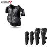 Kids Motorcycle Riding Body Armor/Elbow Knee Protector Children Motocross Back Vest Chest Off-Road Moto Cycling Protective Gear