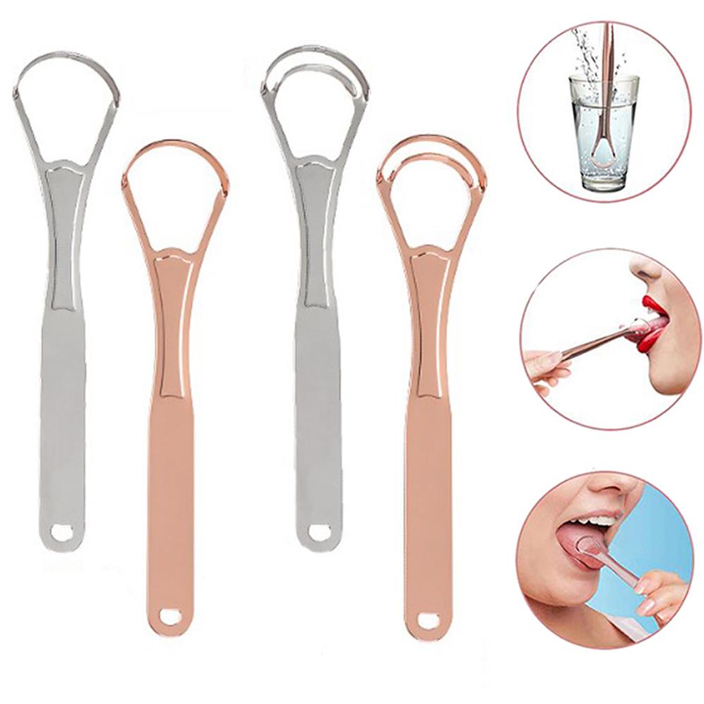 Oral Care Stainless Steel Tongue Scraper Medical Mouth Brush Tongue Brush Tongue Scraper Cleaner