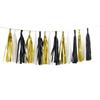 15-Piece Paper Tassel and PET Ribbon Set for Birthday Party Decorations
