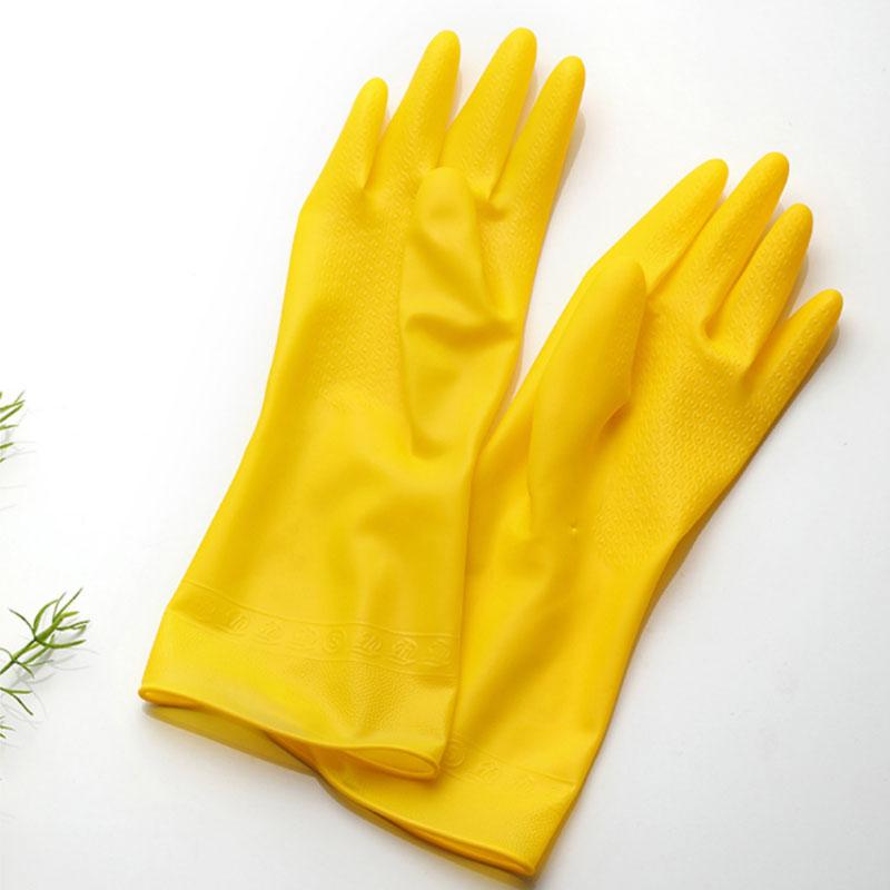 

Pairs Heavy Duty Rubber Gloves for Kitchen Cleaning Dishwashing Household Chores Car Wash Labor Protection Work Gloves S-2ps жёлтый