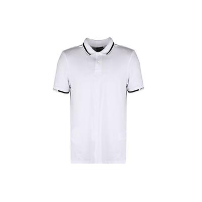 SS21 Color Block Striped Casual Short Sleeve Polo Shirt Men Tops White 3K1FA4-1JPTZ-0176